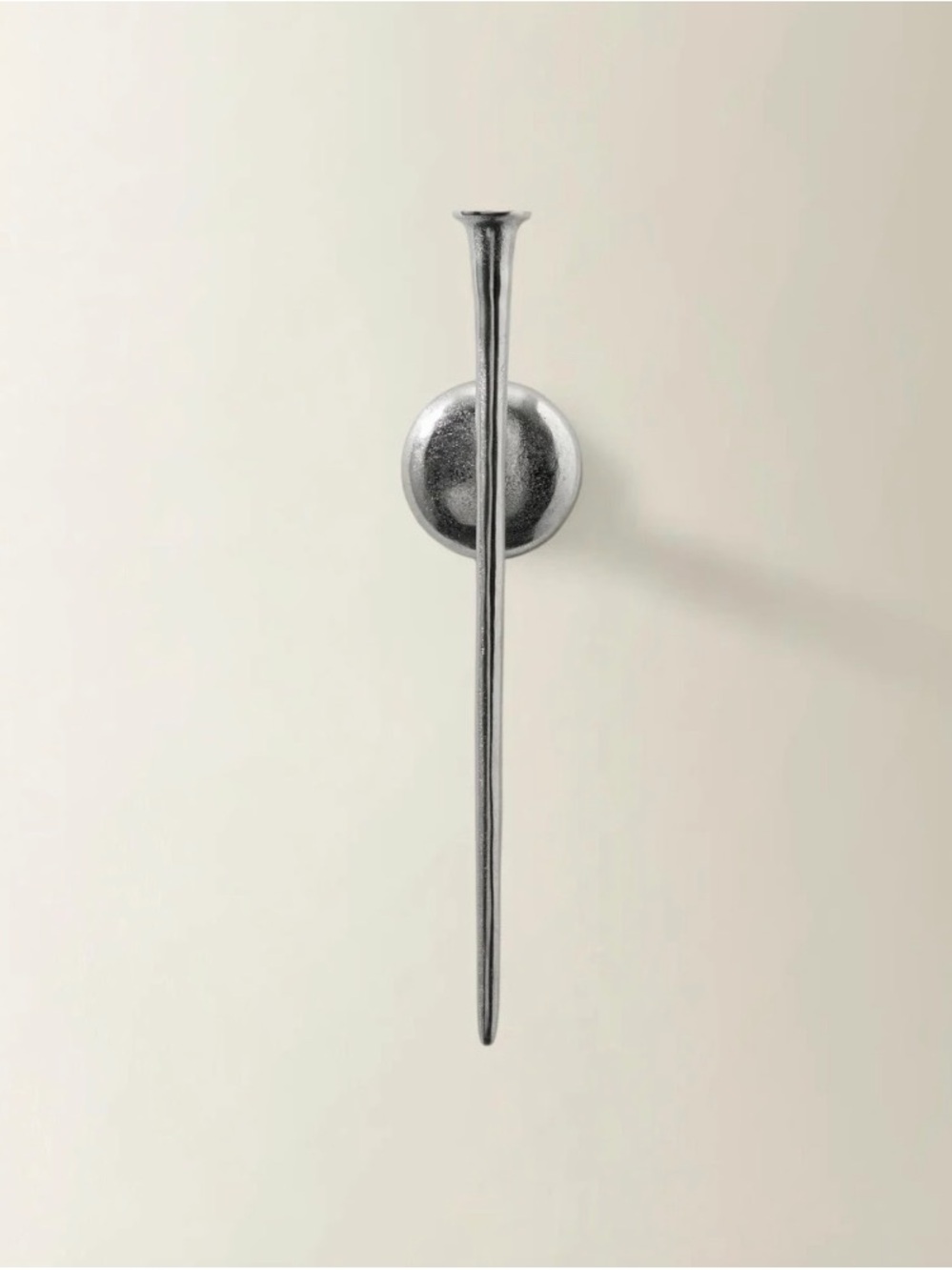 ZGallerie Small Aspar Taper Candle Wall Sconce  in Silver - SET OF TWO